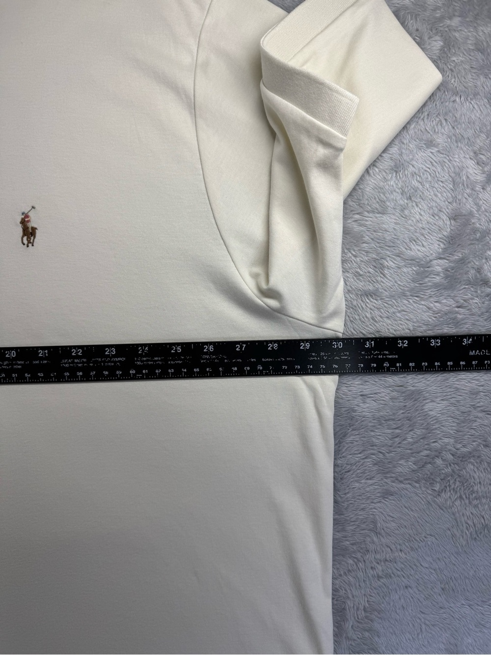 NWT Polo Ralph Lauren Soft Cotton Polo 3XLT Big & Tall Cream - Picture 9 of 10